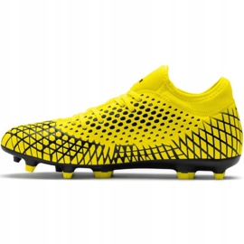 Chaussures de football Puma Future 4.4 Fg Ag jaune-noir 105613 03 2
