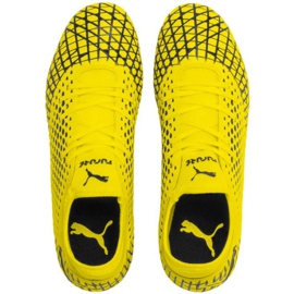Chaussures de football Puma Future 4.4 Fg Ag jaune-noir 105613 03 1
