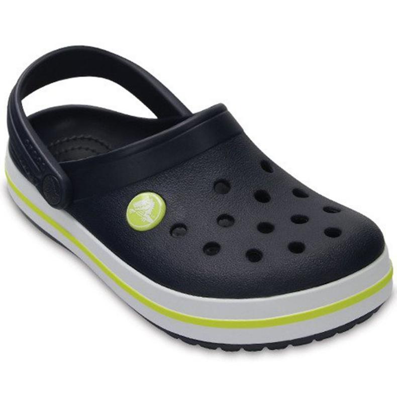Chaussures Crocs Crocband Clog K Jr.204537 42K noir bleu marine vert 2