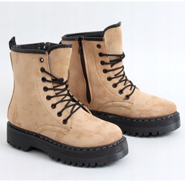 Ouvriers sur semelle épaisse LKS3 Beige kaki 1