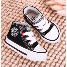 Baskets montantes pour enfants avec fermeture éclair Big Star HH374188 Noir le noir 1
