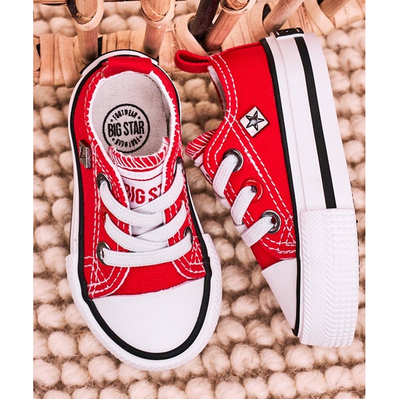 Baskets Basses Classiques Enfant Big Star HH374196 Rouge 1 Baskets Basses Classiques Enfant Big Star HH374196 Rouge 1