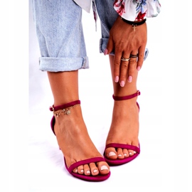 SEA Sandales Talon Classique Femme Fuchsia Mintore rose 2