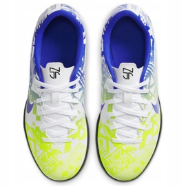 Nike Mercurial Vapor 13 Club Njr Ic Junior CV9352 104 chaussures de football blanc bleu multicolore 1