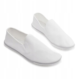 Baskets à enfiler en Lycra BL181-2 blanches 5