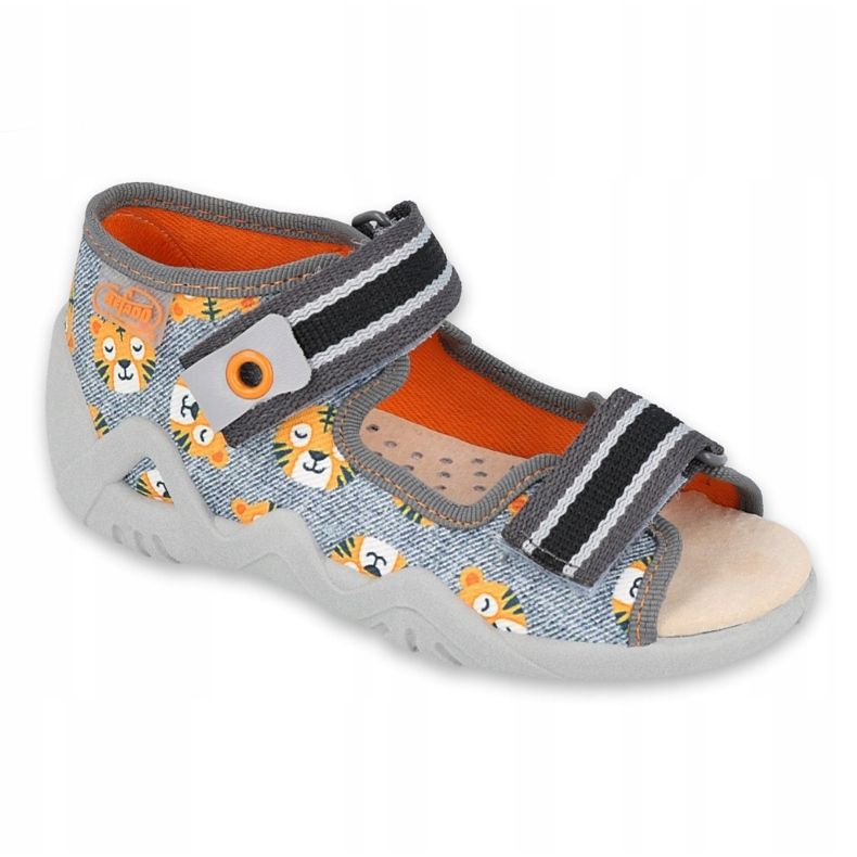 Chaussures enfant Befado jaune 350P016 orange gris 1 Chaussures enfant Befado jaune 350P016 orange gris 1