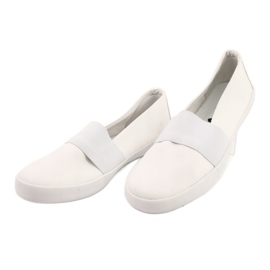 Baskets femme American Club, blanches 2