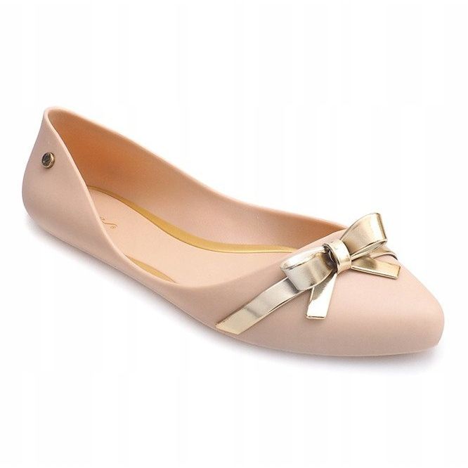Ballerines Meliski Avec Noeud PT72 Beige blanche 1