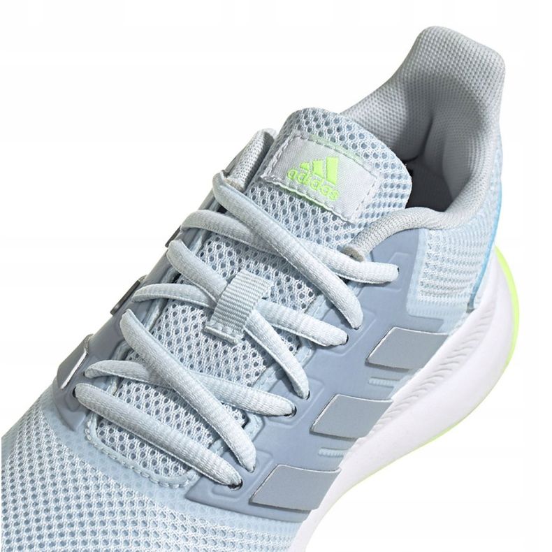 Chaussure femme Adidas Runfalcon FW5144 bleu vert 2