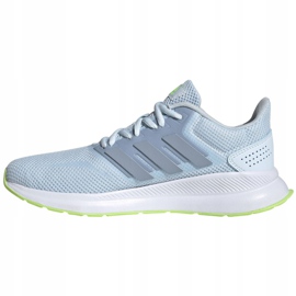 Chaussure femme Adidas Runfalcon FW5144 bleu vert 3