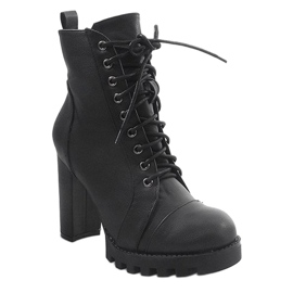 Bottines Cravates Workery 9102-1 Noir le noir 1