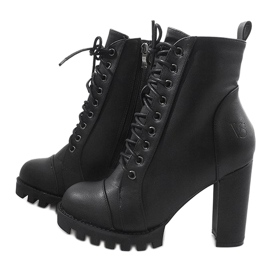 Bottines Cravates Workery 9102-1 Noir le noir 3