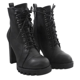 Bottines Cravates Workery 9102-1 Noir le noir 5