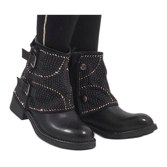 Marquiiz Bottines noires décorées 6352-PA le noir 1