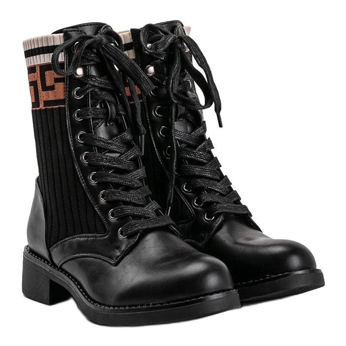 Bottes de travail femme noires 7507-PA 1