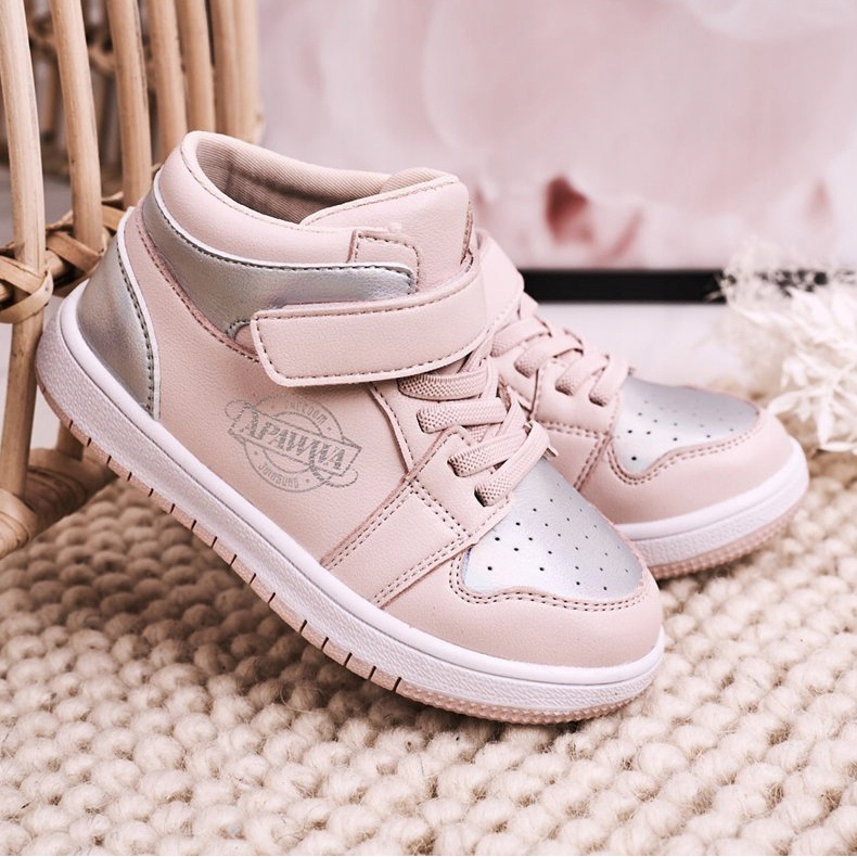 Apawwa Chaussures Sport Enfant Rose Argent Madison 2