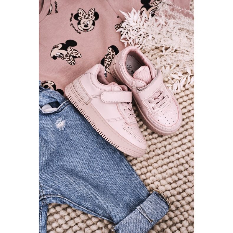 Apawwa Chaussures De Sport Enfant Avec Velcro Rose Airy 1