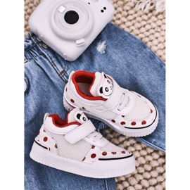 Apawwa Chaussures de Sport Enfant Avec Panda Rouge et Blanc Chico blanche 1