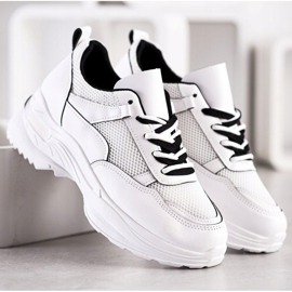 SHELOVET Baskets blanches classiques 3