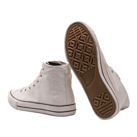 Baskets classiques en cuir blanches pour hommes BF3222C 2