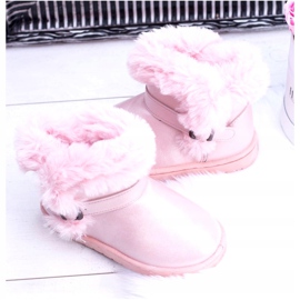 BUGO Bottes de neige chaudes pour enfants avec fourrure rose JellyBeans 3 BUGO Bottes de neige chaudes pour enfants avec fourrure rose JellyBeans 3