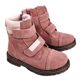 Apawwa Bottes Trappeurs Enfant Chauffées Avec Fourrure Rose Emma beige 2