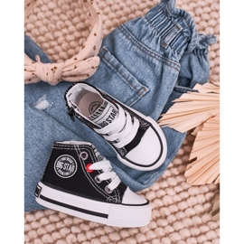 Baskets montantes pour enfants avec fermeture éclair Big Star HH374188 Noir 2