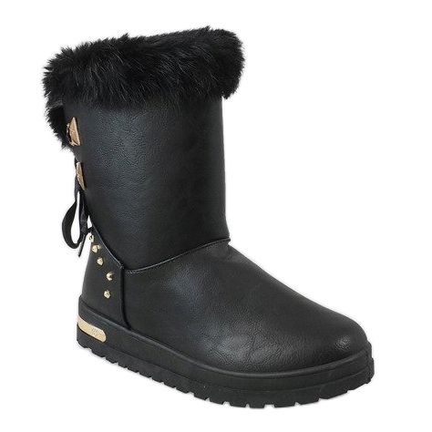 Bottes de neige femme AN-107 noires 1