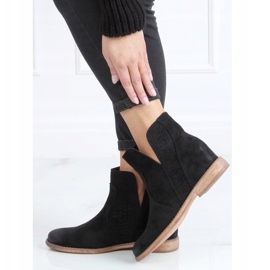 Bottines ajourées noires NC1123 Noir le noir 3