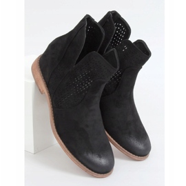 Bottines ajourées noires NC1123 Noir le noir 1