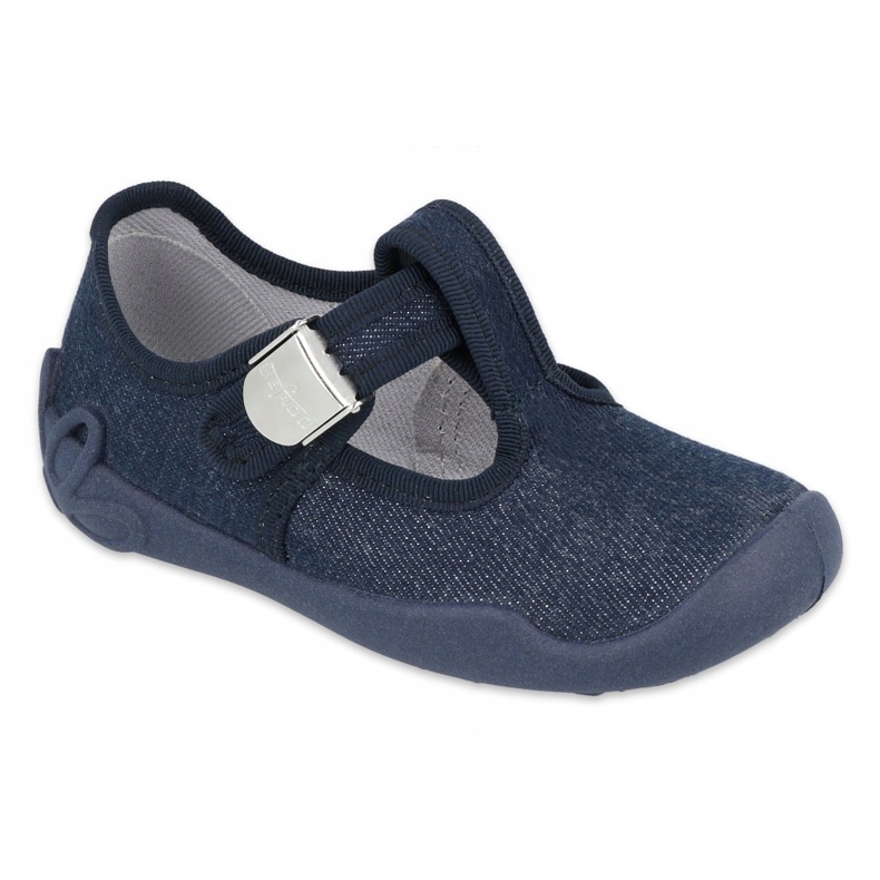 Befado chaussures enfants blanka bleu marine 115X005 argent 1