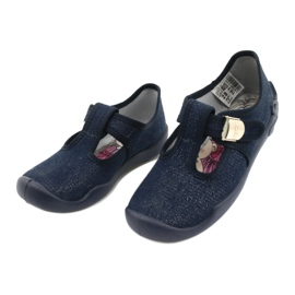 Befado chaussures enfants blanka bleu marine 115X005 argent 4