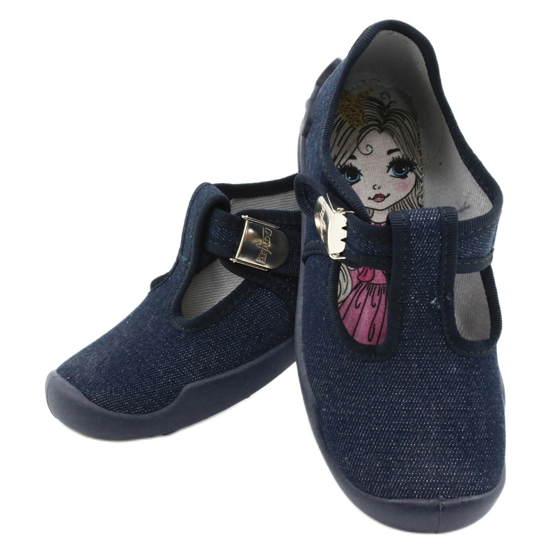 Befado chaussures enfants blanka bleu marine 115X005 argent 6