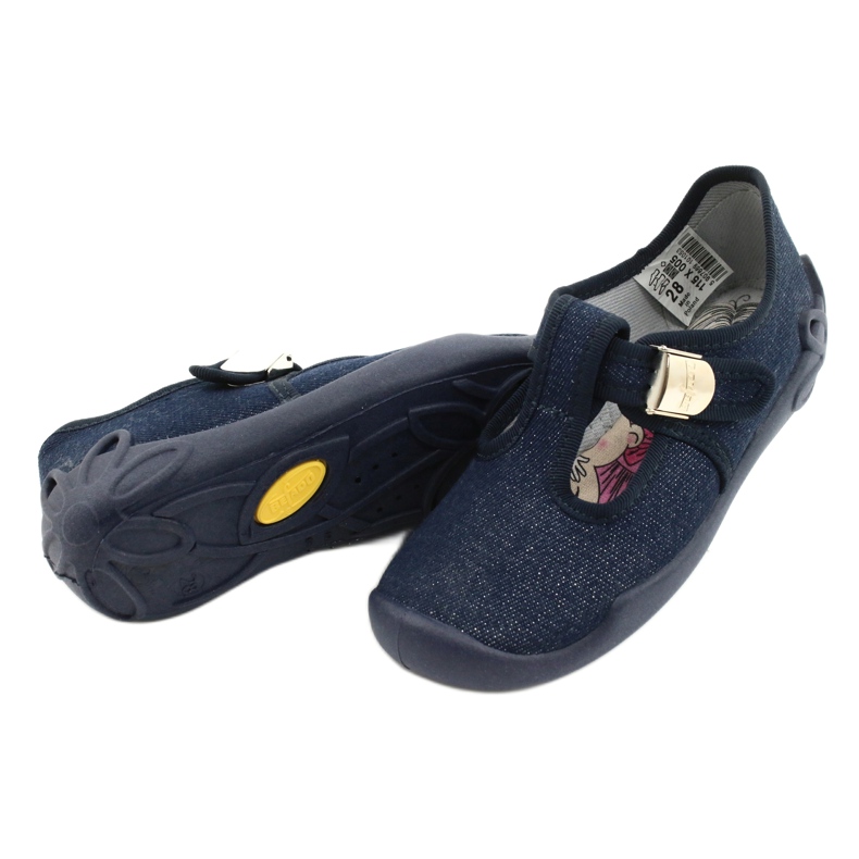 Befado chaussures enfants blanka bleu marine 115X005 argent 5