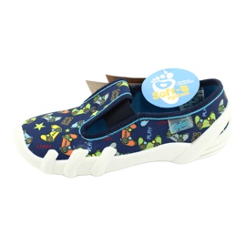 Chaussures enfant Befado 290X215 bleu marine bleu gris jaune 5