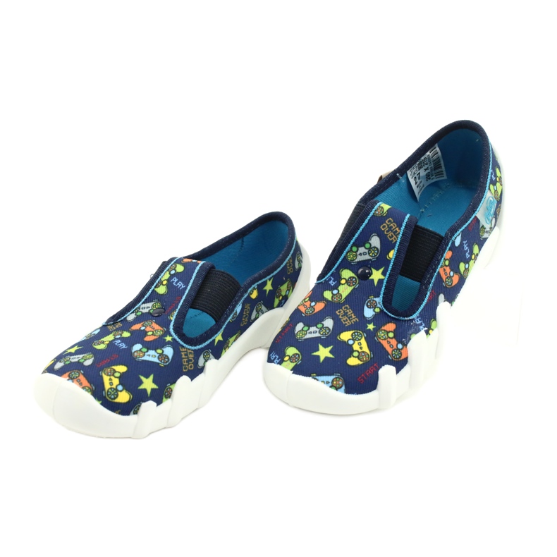 Chaussures enfant Befado 290X215 bleu marin bleu gris jaune 2