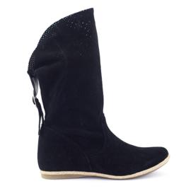 Olivier Bottes noires ajourées Elena 1