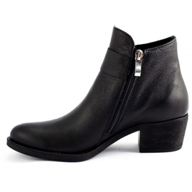 Olivier Bottines Rosa à talon grain noir le noir 1