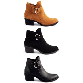 Olivier Bottines Rosa à talon grain noir le noir 6