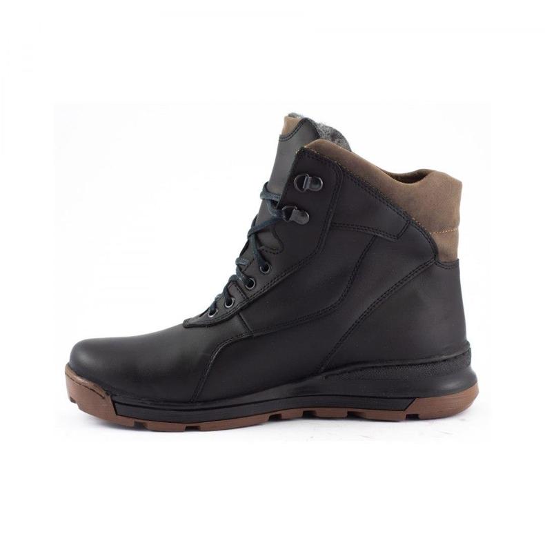 Polbut Chaussures d'hiver pour hommes noires J63s 2