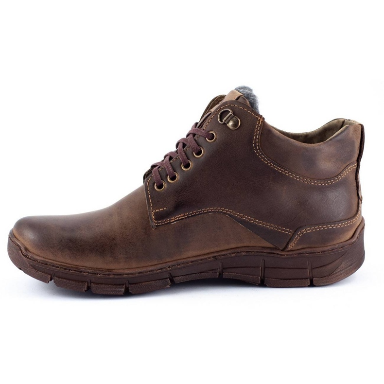 Polbut Chaussures hiver homme J64S marron brun 1