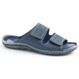 Chaussons homme 048 Bleu bleu marine 2