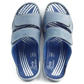 Chaussons homme 048 Bleu bleu marine 1