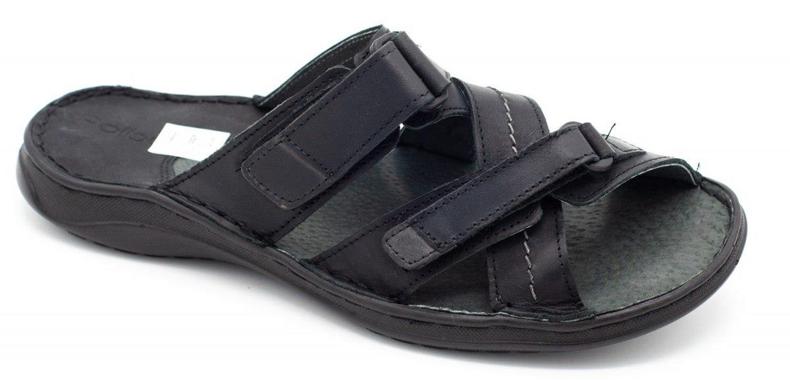 Polbut Chaussons homme SA06 noirs 1