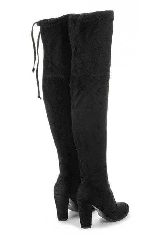 Saway Bottes noires pour femmes sur le poteau KM229 2