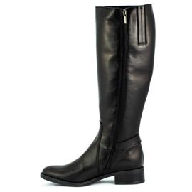 Dolce Pietro Bottes d'hiver noires pour femmes 1061 2