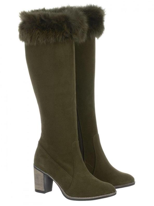 Olivier Bottes isolées Diana avec fourrure vert 2