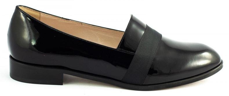 Lizard Mocassins noirs pour femmes 04742 le noir 1