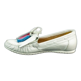 Lewski Mocassins femme 2673 blanc perle 1