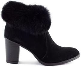 Olivier Bottes isolantes noires Maia avec fourrure 1